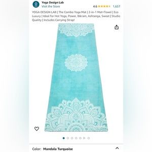 Yoga Design Lab “The Combo Mat” yoga mat AND matching YDL Cork Block